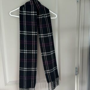 Black with multicolor scarf